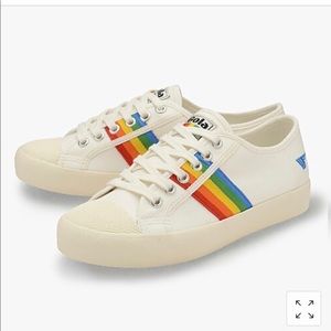 Gola JCrew off white coaster rainbow brand new